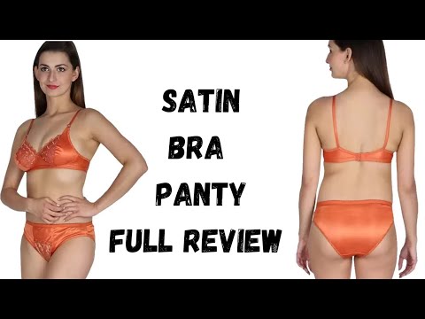 satin bra panty for lovely woman: unique product