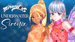 [MMD] Miraculous × Winx Club : Sirenix UNDERWATER Transformation