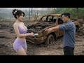 Genius girl: Completely revives a 1968 Toyota Hilux pickup truck abandoned for 45 years.