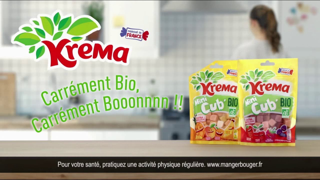 Krema Mini Cub' Bio carrément bio carrément bon - Publicité 0:11 