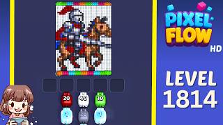 Pixel Flow Level 1814 Solution Walkthrough
