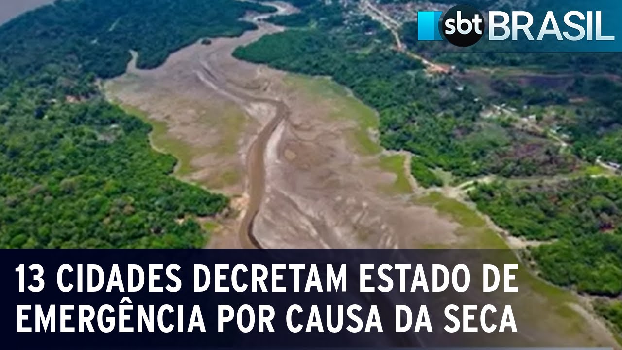 Seca no Amazonas compromete Zona Franca de Manaus | SBT Brasil (22/09/23)