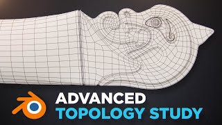 Advanced Topology Study : God of War Axe - Blender Tutorial