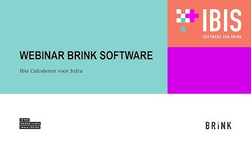 Webinar: Eenvoudig calculeren met Ibis Calculeren voor Infra