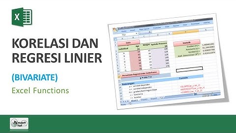 Excel: Korelasi dan Regresi Linier Sederhana
