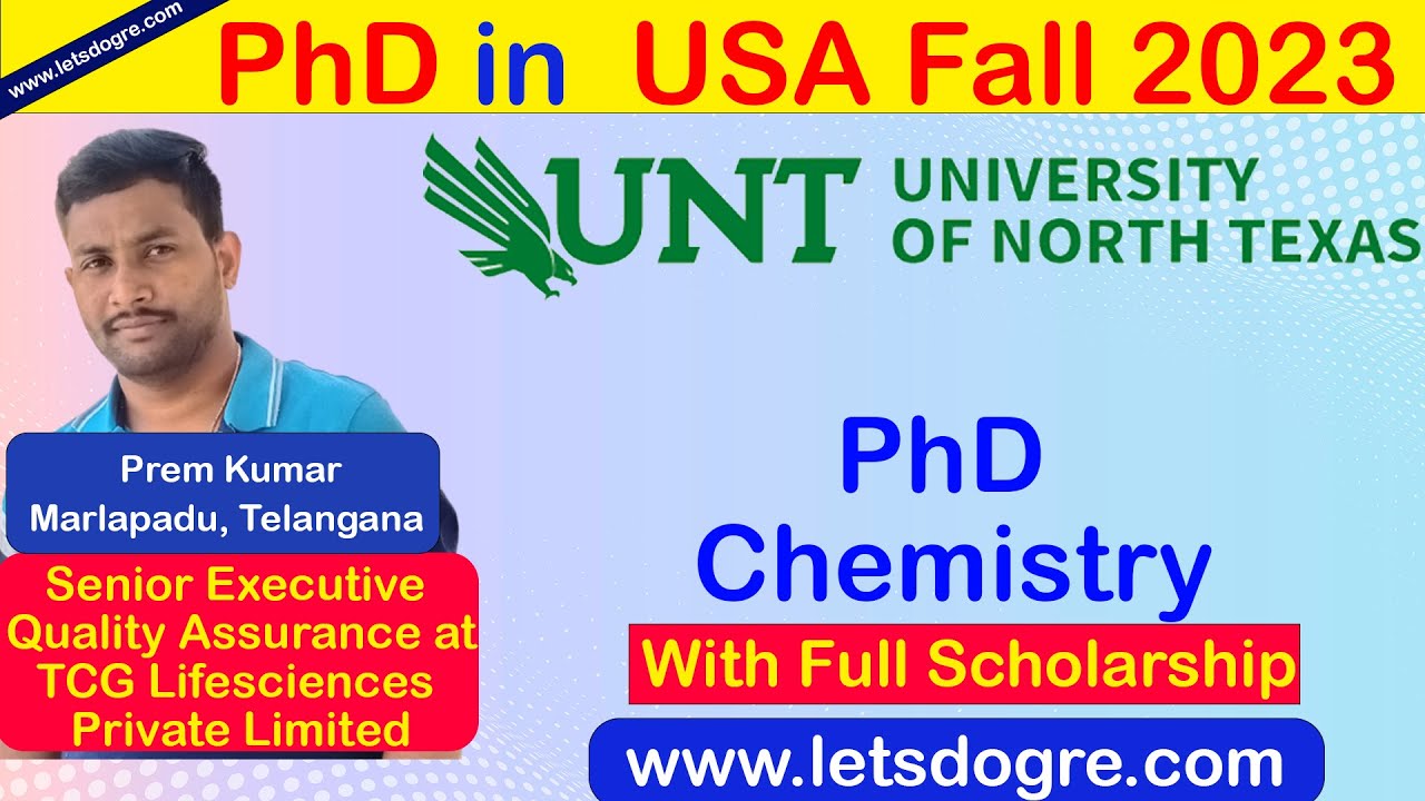 phd in chemistry in usa