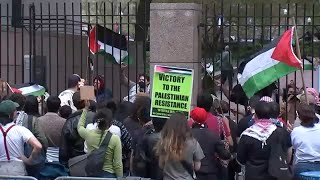 Pro-Palestinian protest at Columbia University growing in size