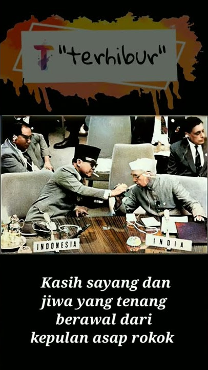 gaya merokok presiden Ir. Soekarno #shorts #viral