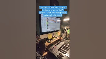 🎧 Making retro synthwave in my DAW tonight! 🔥 Follow for more beats 🎹 #Synthwave #electronicmusic