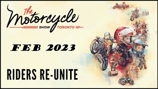 Before doors open.  The Motorcycle show Toronto. February 2023.