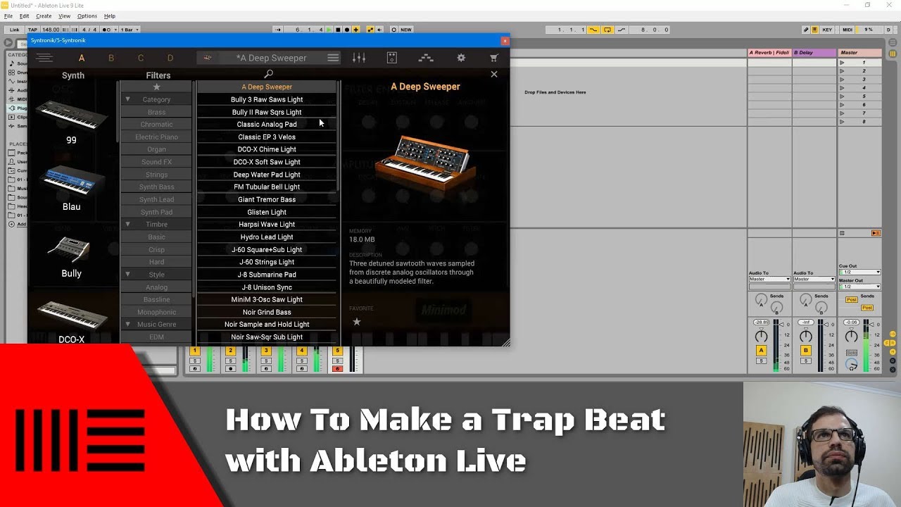 How to make a Trap Beat with Ableton 9 | Ableton Live Tutorial - YouTube