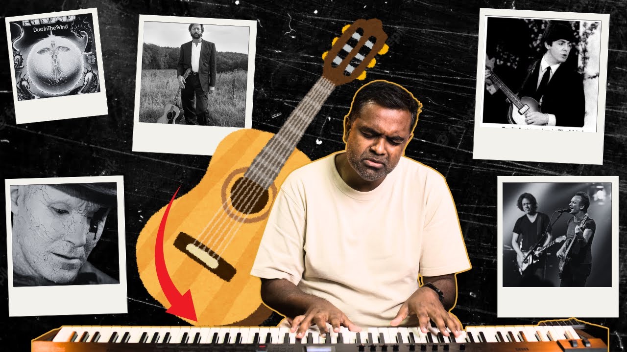 How to play 5️⃣ of the Greatest 🎸 Guitar Intros on Piano