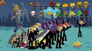 HACK SUMMON ALL UNIT LEADERS ARMY VS ALL MAX SIZE MERIC ITEM | STICK WAR LEGACY | STICK BATTLE