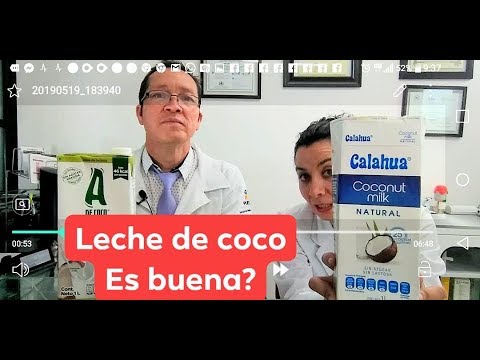 Leche de coco. ¿conviene tomarla?