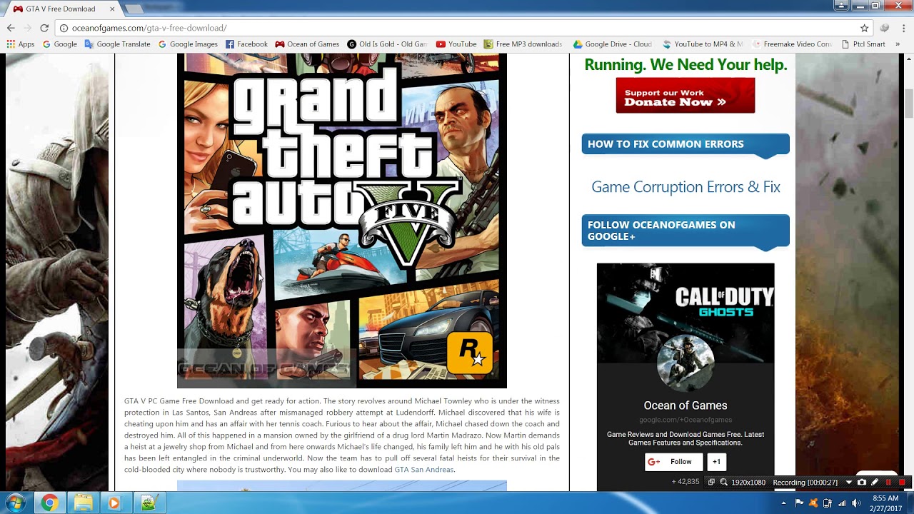 How To Download And Install GTA V [Grand Theft Auto v] PC Games - YouTube