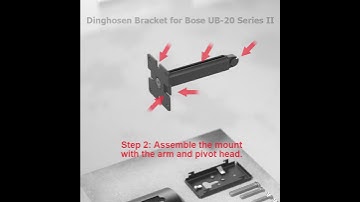 How to Install Wall Mount Bracket for BOSE UB 20 Seriese II