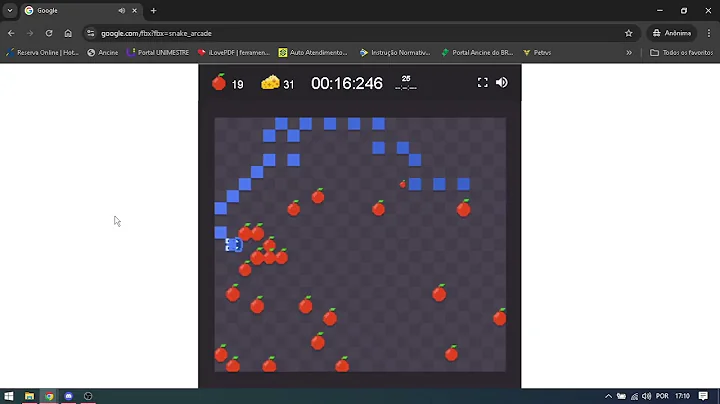 google snake speedrun (cheese large slow bomb 25 apples)