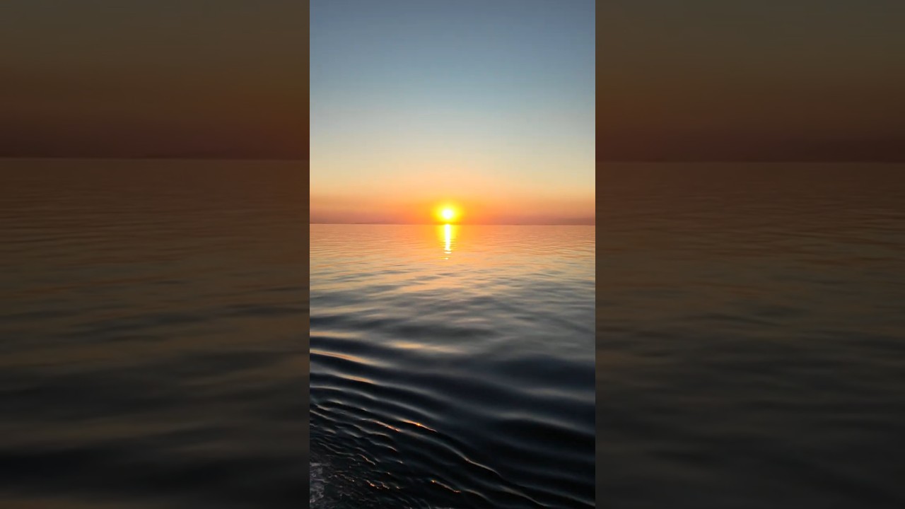 Peaceful moments and beautiful sunsets at sea!