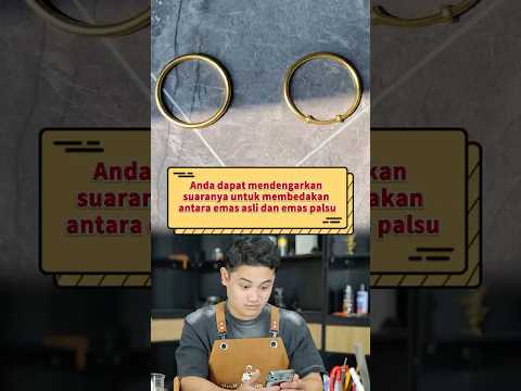 Membedakan emas asli atau palsu hanya dengan suara saat jatuh. #huyk #gold #A1 #ID103 #c