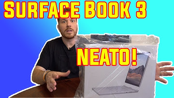 Surface Book 3 Unboxing and setup