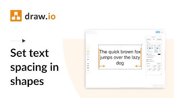 Use text spacing in draw.io shapes for tidy diagrams