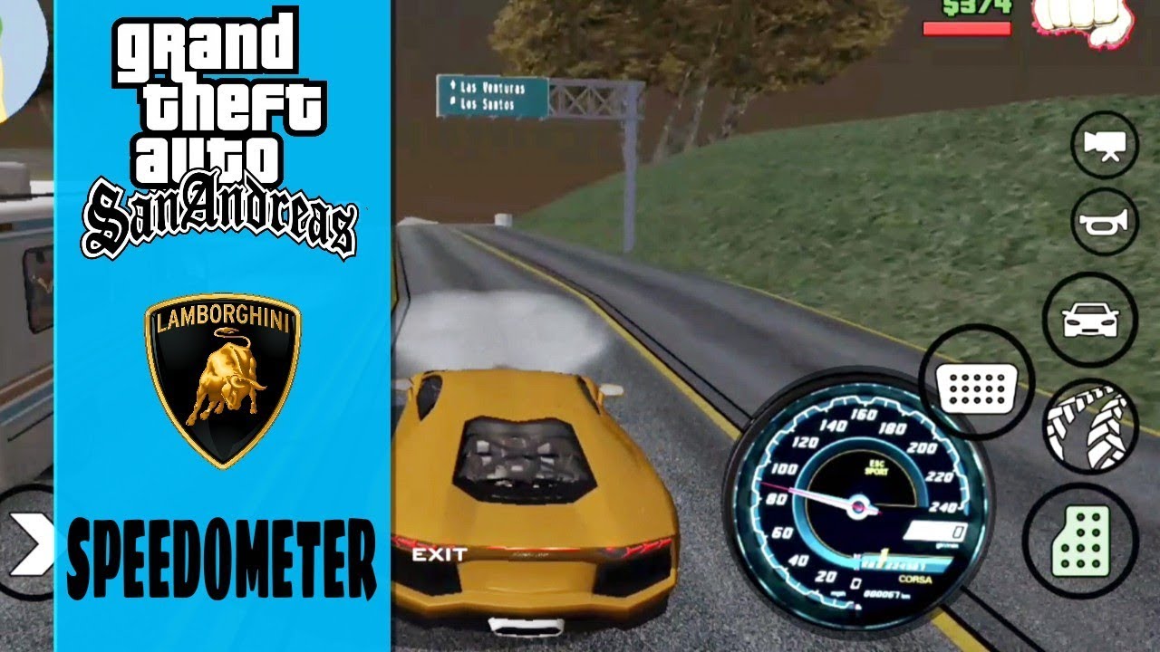 Lamborghini Speedometer For Gta San Andreas Android Youtube