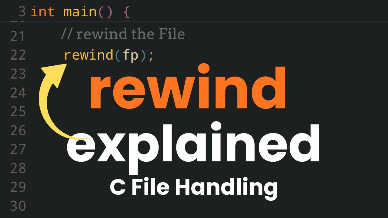 Функция rewind(): объяснение | Работа с файлами в программировании на C