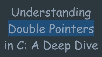 Understanding Double Pointers in C: A Deep Dive