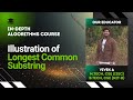 Illustration of Longest Common Substring using DP | Algorithms Lecture 67 | The cs Underdog