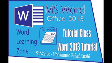 Microsoft Word 2013 Tutorial | MS Office Word 2003 & 2007 Bangla Tutorial | Word Home Side | Part-01