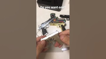I guess everyone want this glock17 keychain with bullets. 😍🤩#minigun #gunkeyco #glock34 #minigun