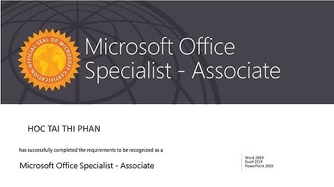 EXAM 4 - MOS EXCEL 2019 (Score 1000) | HOC TAI THI PHAN