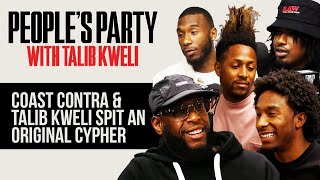 Coast Contra & Talib Kweli Spit An Original Cypher At The People's Party Table | People's Party Clip
