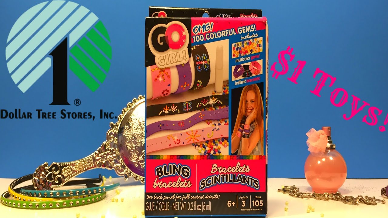 The Jelly Bean Show Bling Bracelets, Dollar Tree craft YouTube