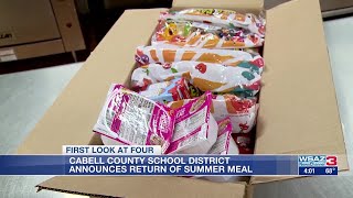 Cabell County School district announces summer meal program