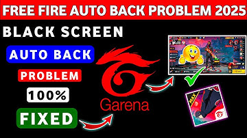 Free Fire Auto Back Problem 2025 | Free Fire Auto Exit Problem | Free Fire Black Screen Problem 2025
