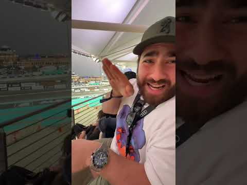 POV Lebanese guy text you on a date to Formula One in Abu Dhabi