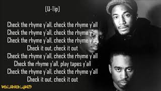 A Tribe Called Quest - Check the Rhime (Lyrics)
