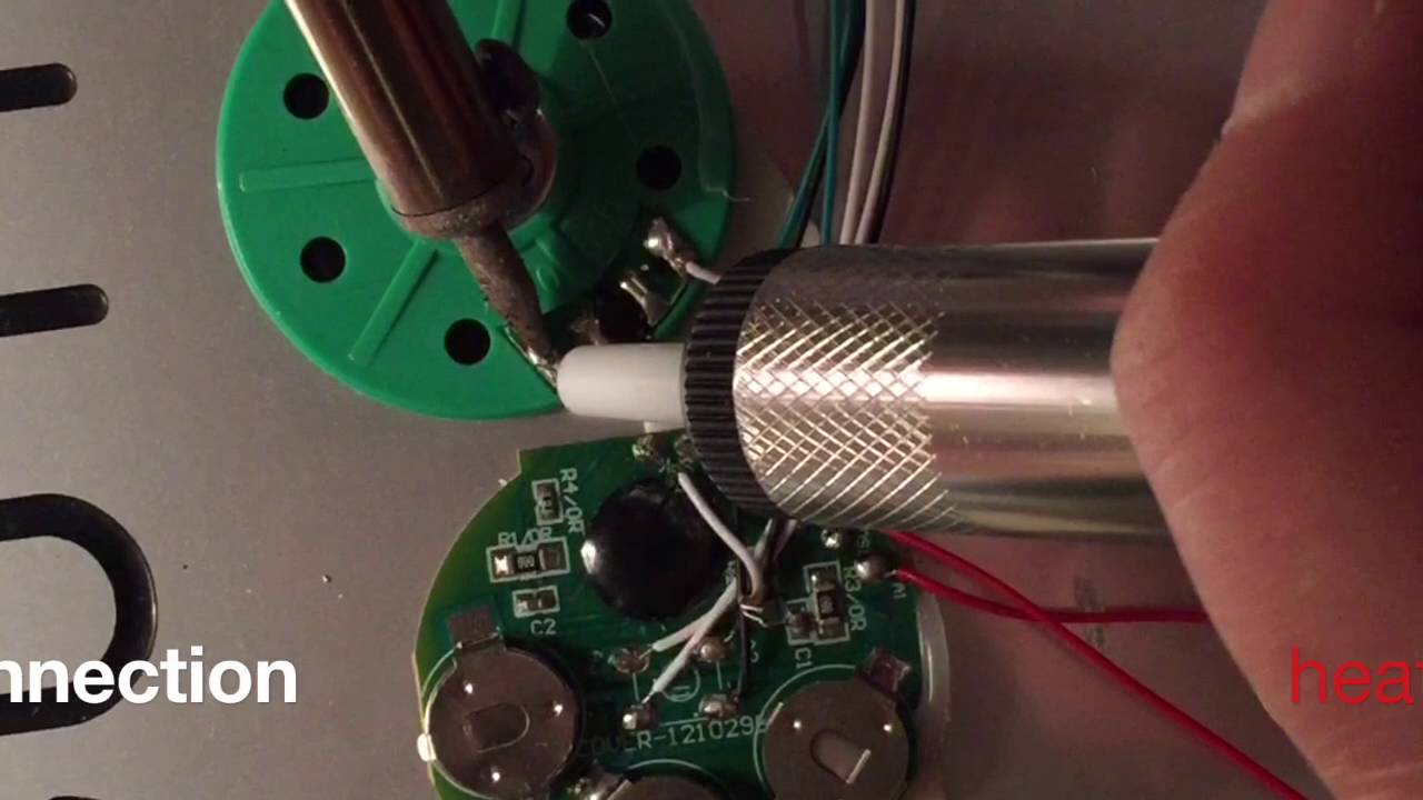 How to solder, tinning a wire or component to a board