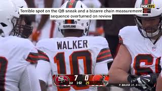 All the terrible calls from the week 6 Browns 49ers game