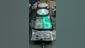 300mm high flux pedestrian traffic lights with countdown timer