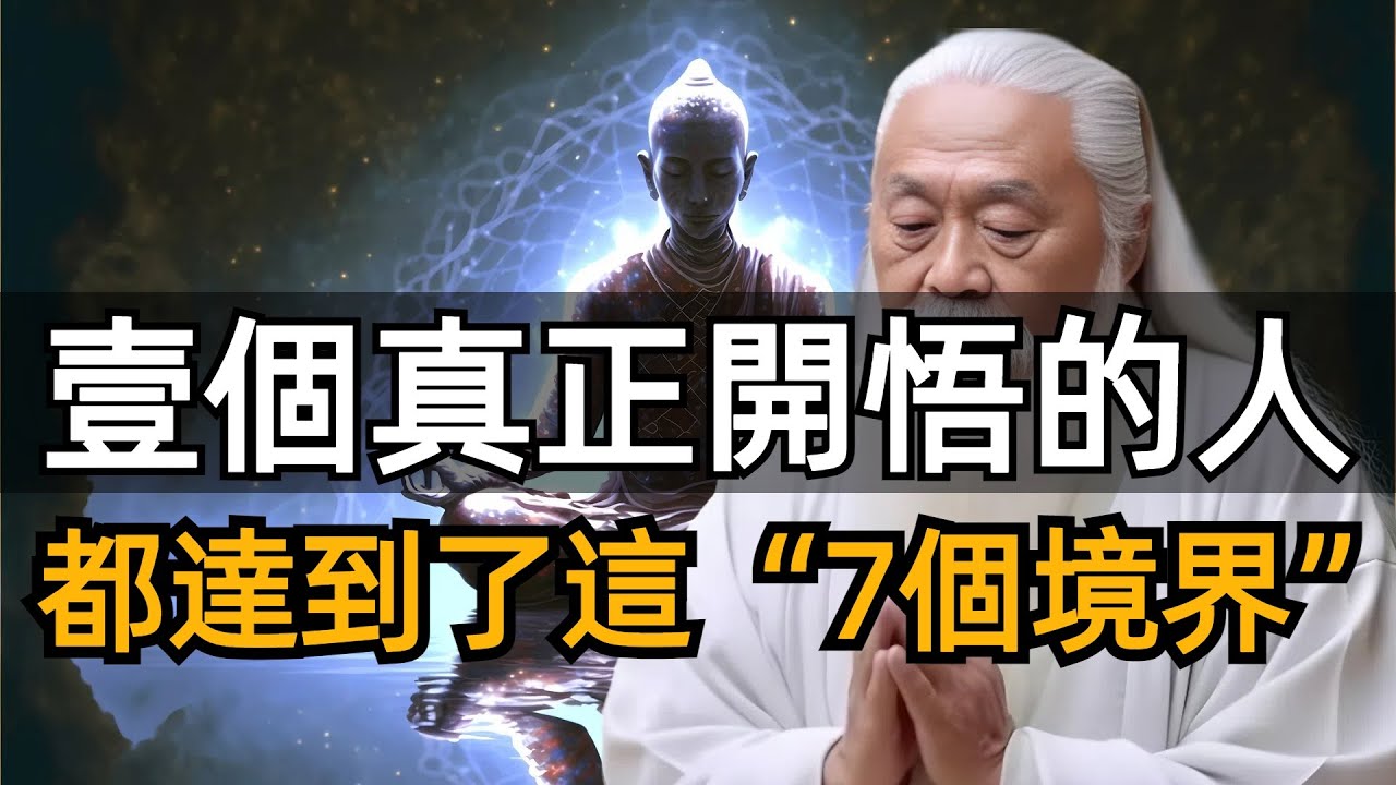 為什麽人一旦開悟，就會變得非常厲害？怎麽檢驗一個人是否開悟？一個真正開悟的人,都達到了這「7個境界」