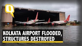 Flooded Runway, Fallen Roof: Cyclone Amphan Wrecks Kolkata Airport  | The Quint