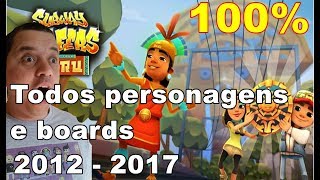 Subway Surfers 1.72.1 - Todos Personagens E Boards 2012 A 2017 - Junho - Gameplay
