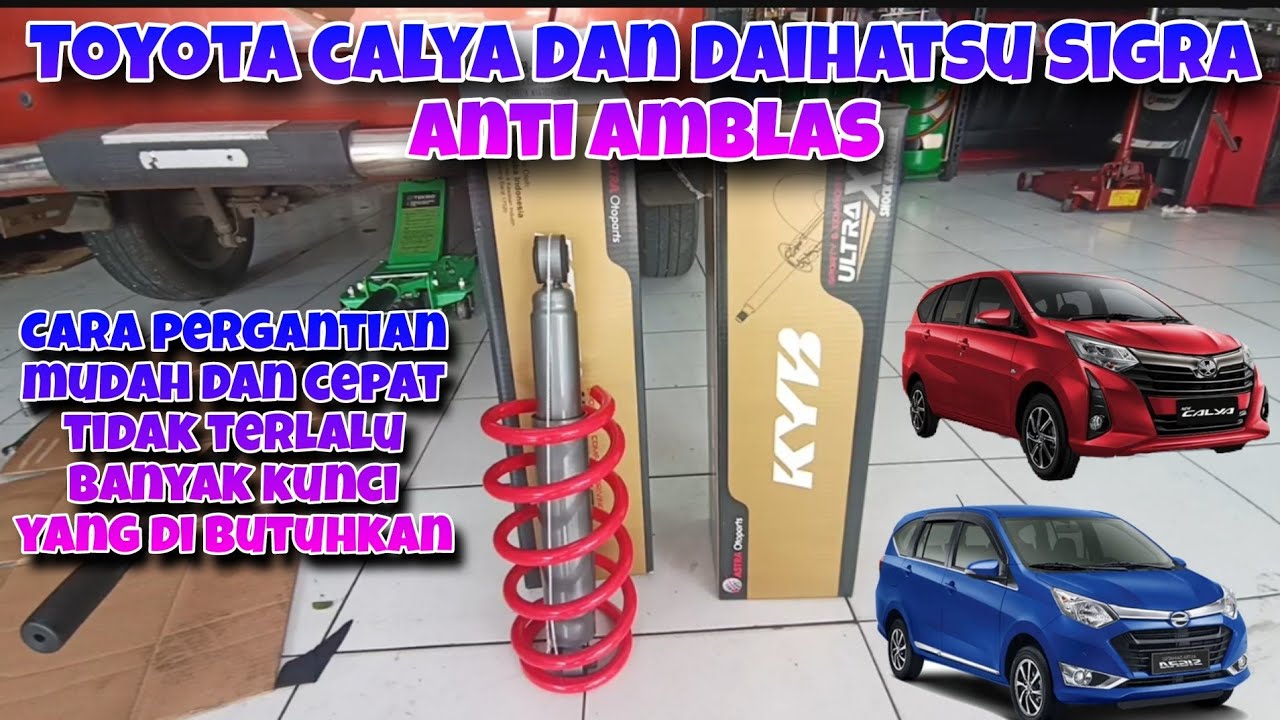 Suspensi anti amblas Toyota calya dan Daihatsu Sigra