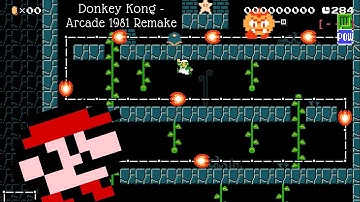 Donkey Kong - Arcade 1981 Remake (Mario Maker 2) by GuiZarc