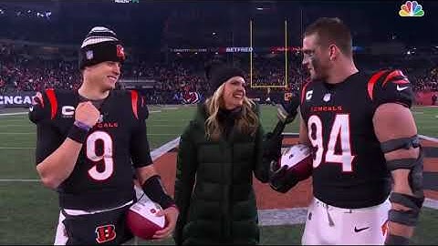 Joe Burrow and Sam Hubbard Interview after INSANE Playoff Win | Ravens vs Bengals | 2023 Wild Card