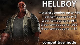 Injustice 2: Hellboy combo guide. Beginner/advanced. Damage up to 1137. Competitive mode. Damage!
