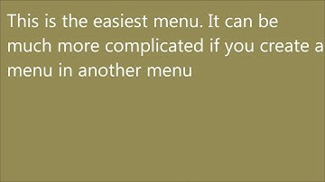 (3/7) Batch: How to make a Menu