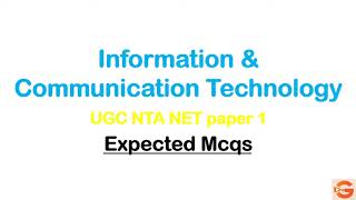 ICT Mcqs | UGC NTA NET/SET paper1 June 2020 screenshot 1